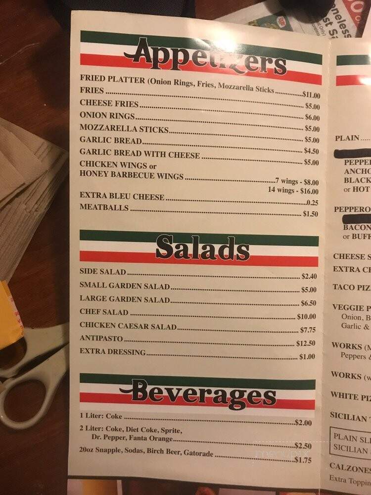 Coffaro's Pizza - South River, NJ menu_pic