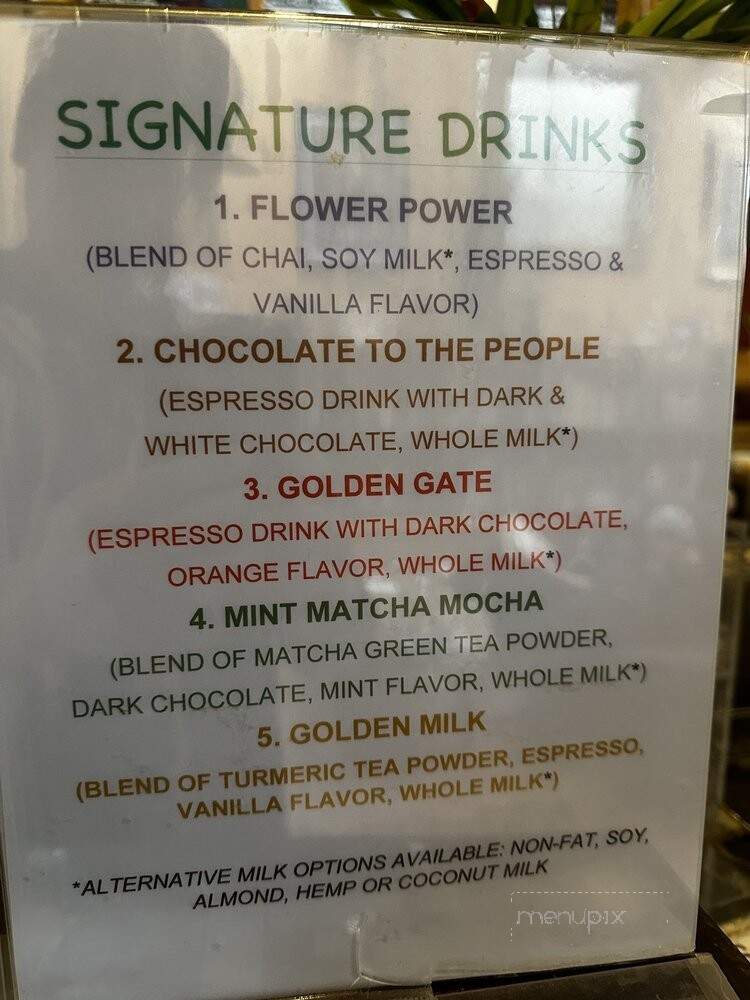Coffee People - San Francisco, CA menu_pic