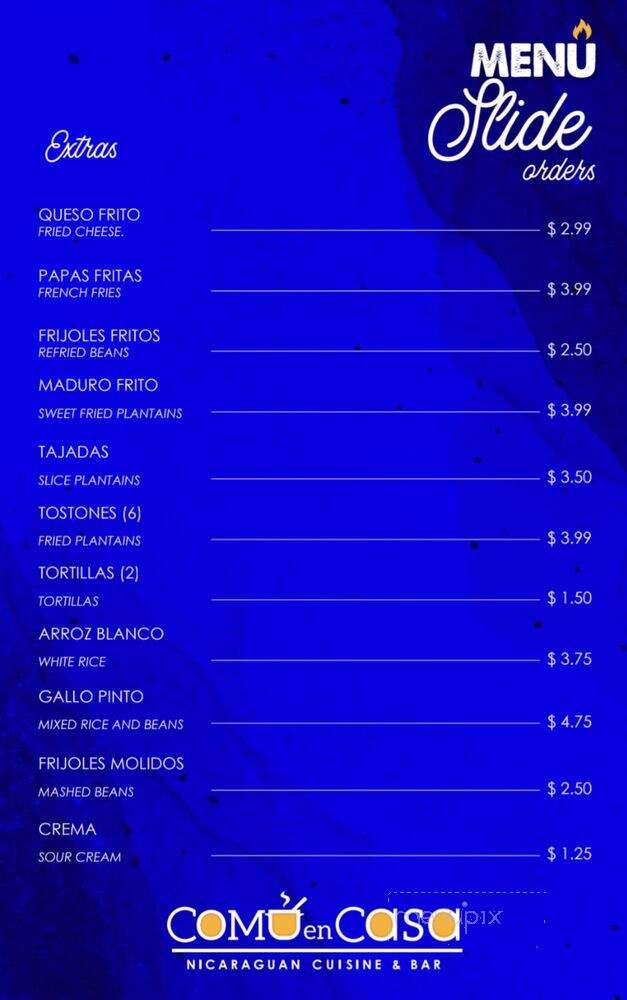 Como en Casa - Doraville, GA menu_pic