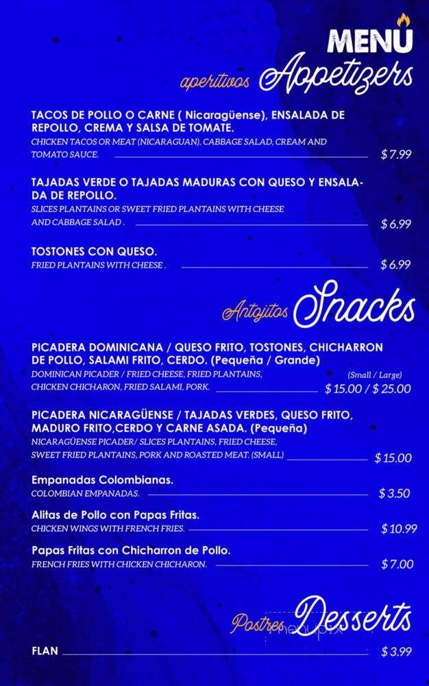 Como en Casa - Doraville, GA menu_pic