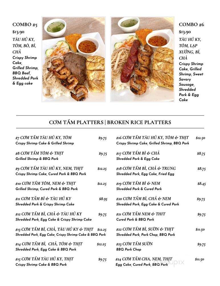 Da Nang Tran Quy Cap - Westminster, CA menu_pic