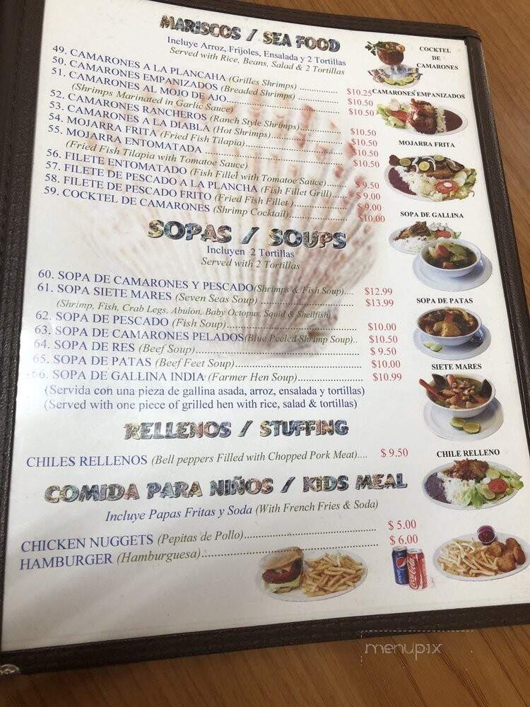 Conchitas Restaurant Number 3 - Huntington Park, CA menu_pic