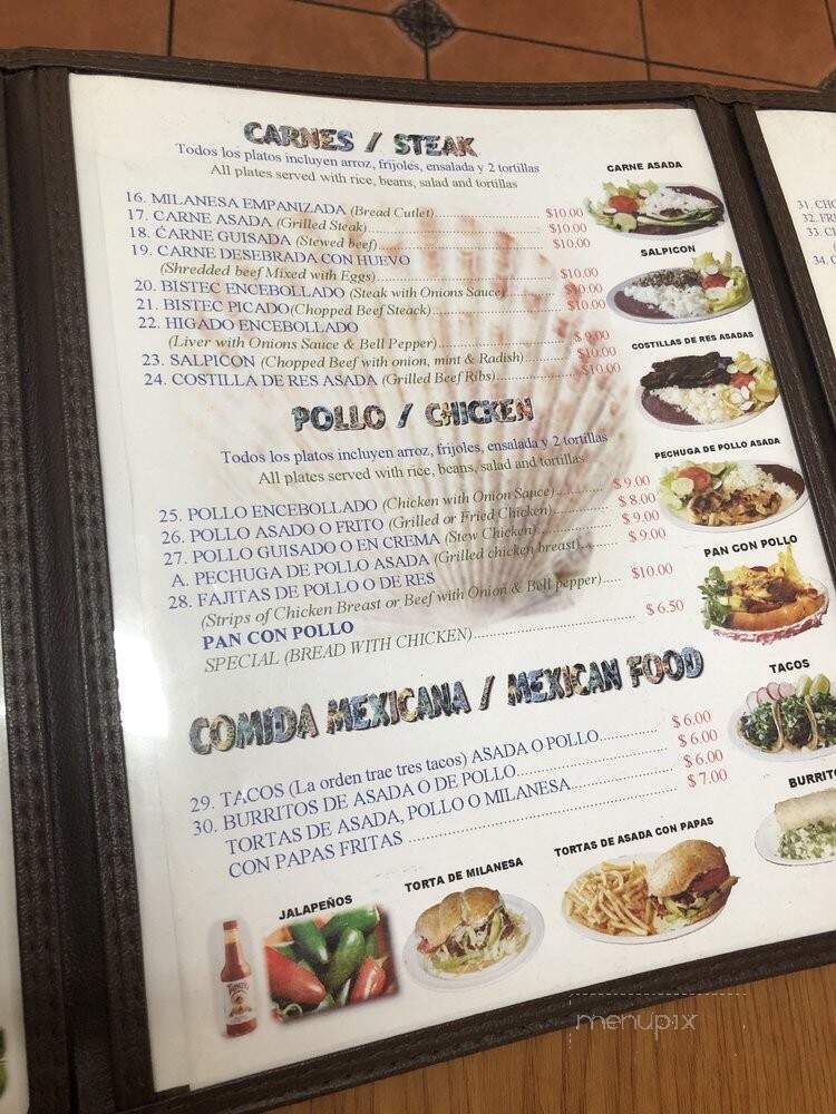 Conchitas Restaurant Number 3 - Huntington Park, CA menu_pic