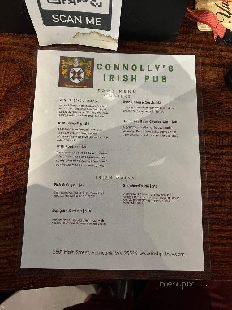 Connolly's Irish Pub - Hurricane, WV