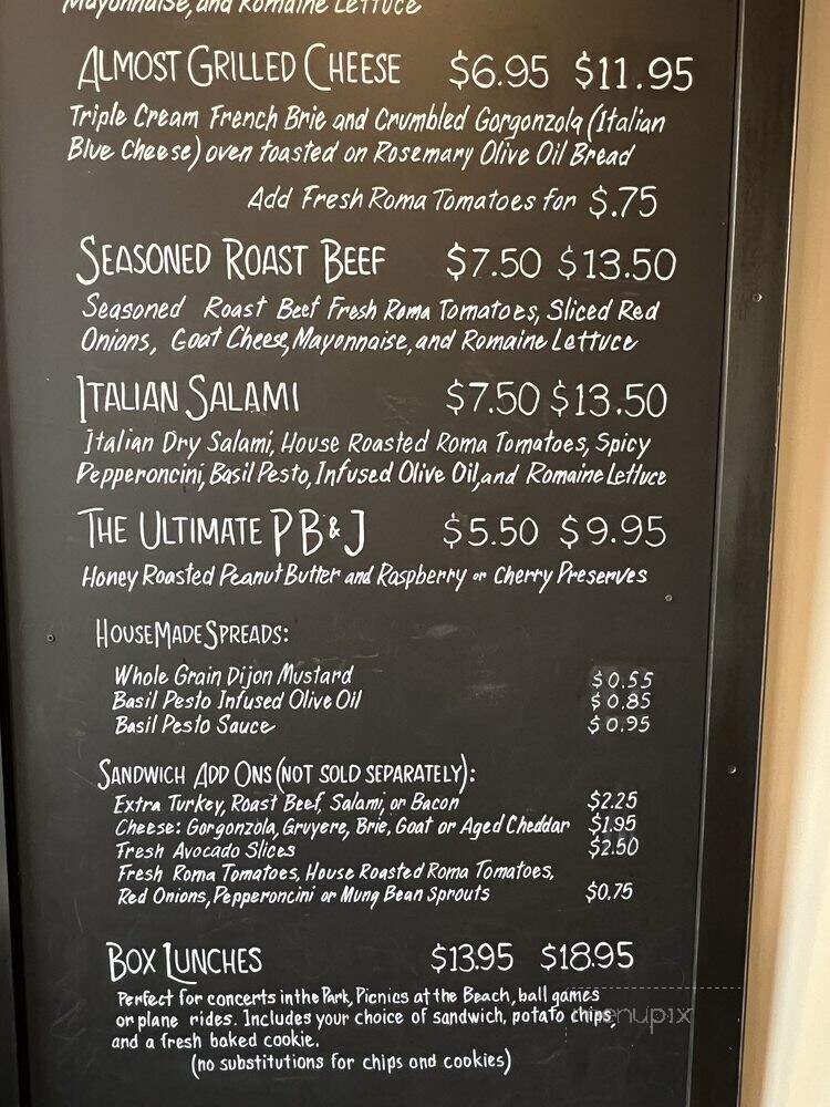 Con Pane Rustic Breads & Cafe - San Diego, CA menu_pic