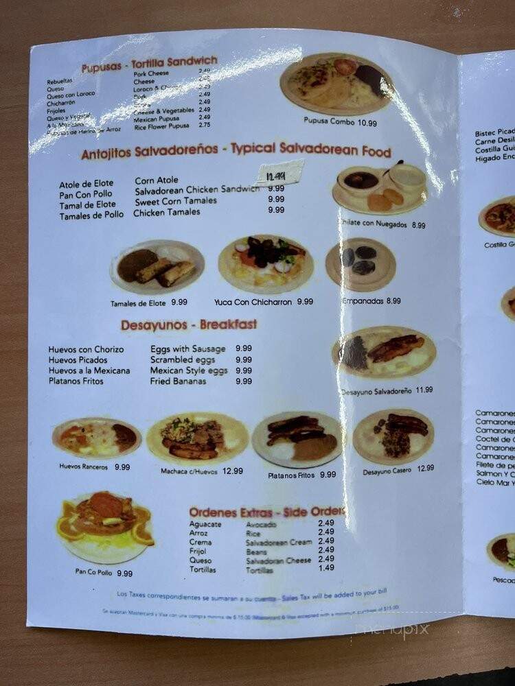 Con Sabor Salvadoreno - San Fernando Valley, CA menu_pic