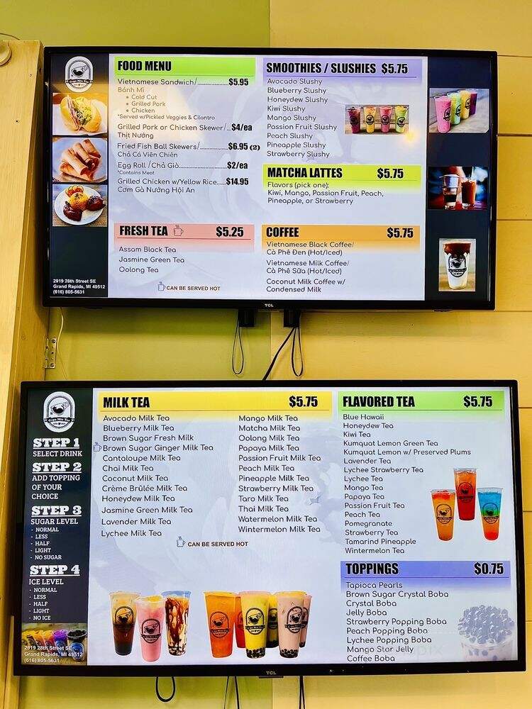 Copa Miu Tea - Grand Rapids, MI menu_pic