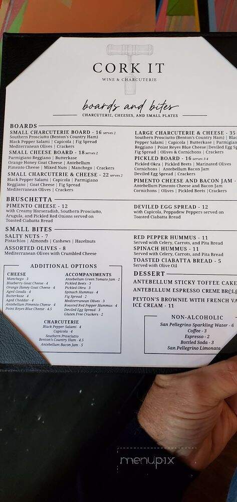 Cork It - Gainesville, GA menu_pic