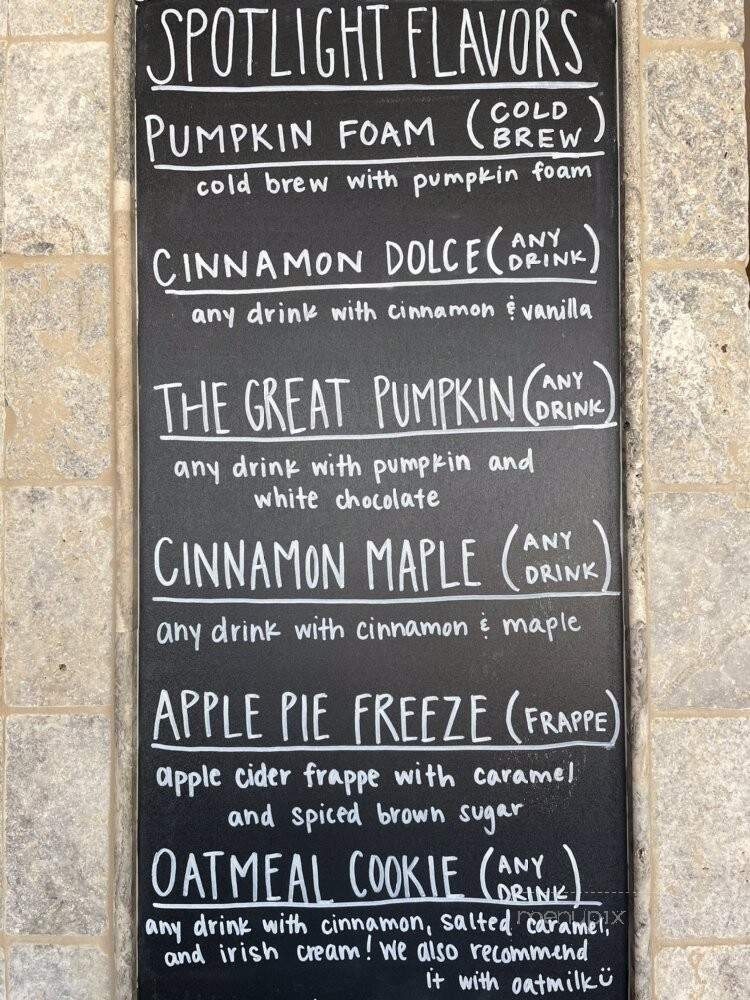 Cornerstone Coffee House - Peotone, IL menu_pic