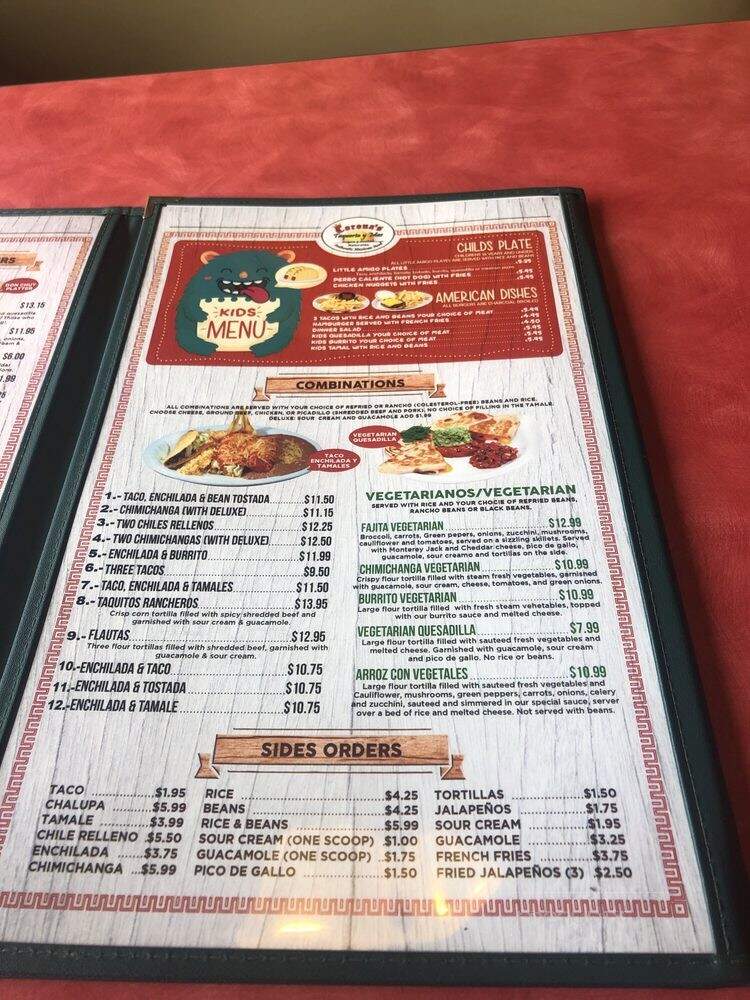 Corona's Taqueria y Mas - Olympia, WA menu_pic