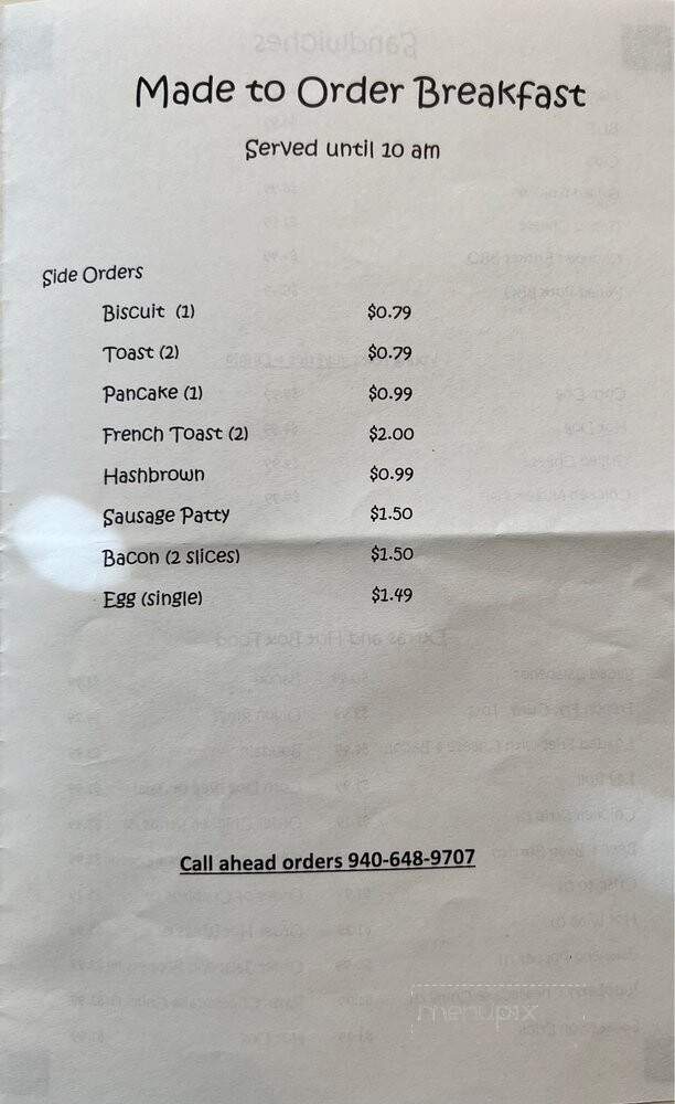 Paradise Foods - Roanoke, TX menu_pic