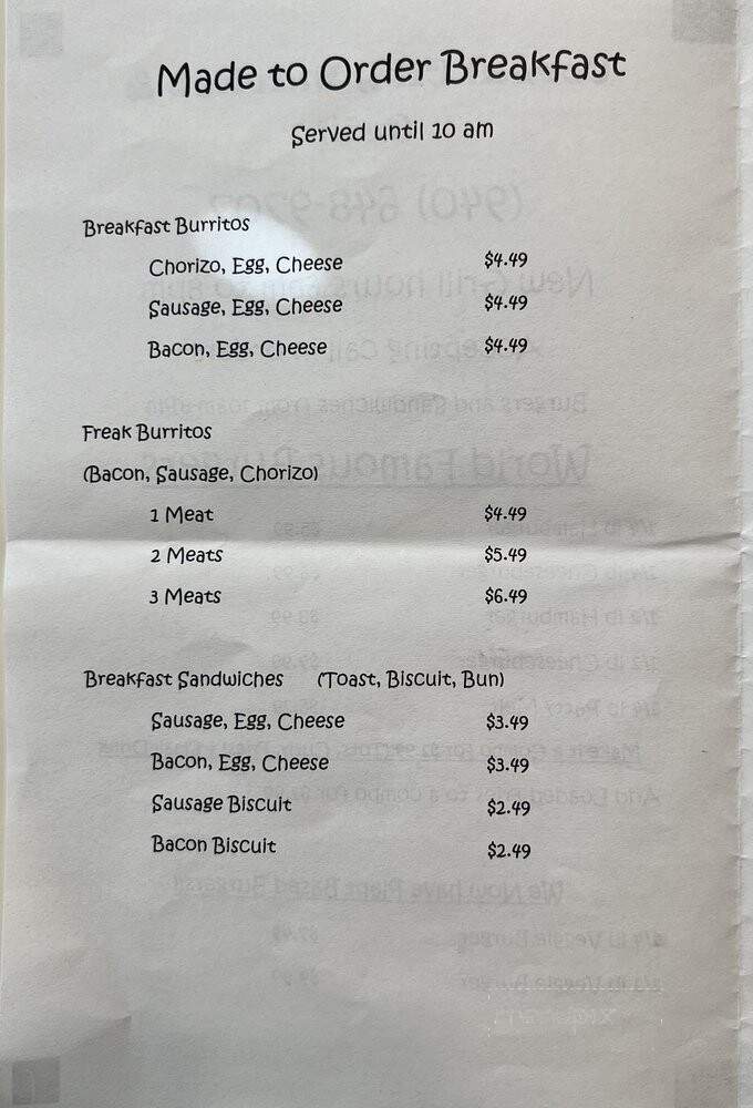 Paradise Foods - Roanoke, TX menu_pic