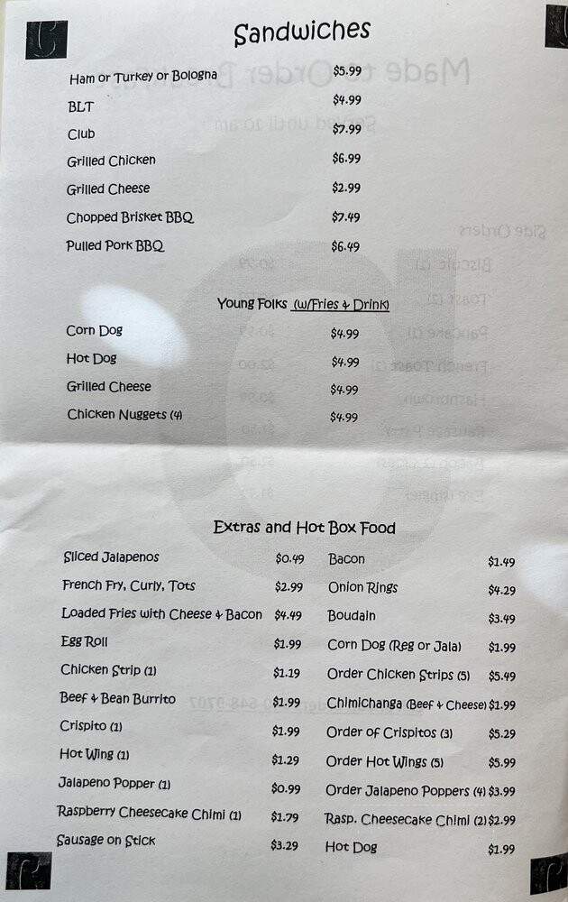 Paradise Foods - Roanoke, TX menu_pic