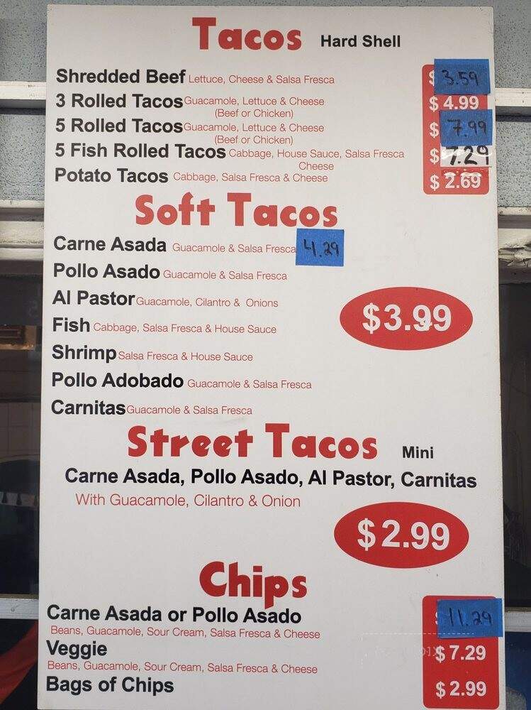 Cotija Mexican Food - Chula Vista, CA menu_pic