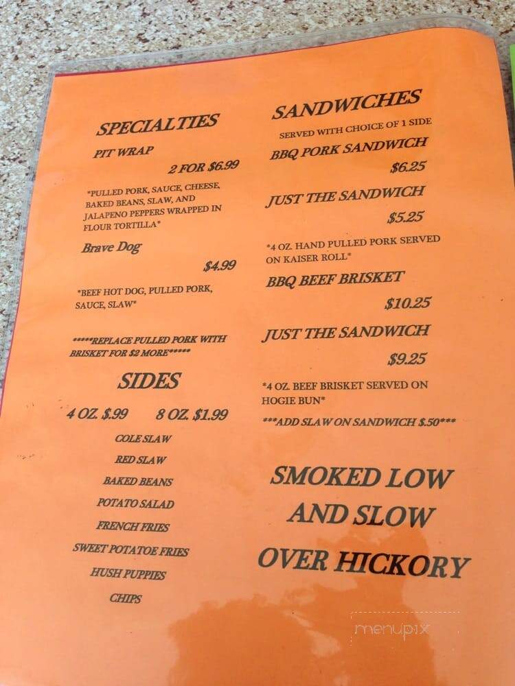 Country Boy BBQ - Whittier, NC menu_pic