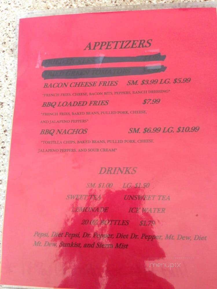 Country Boy BBQ - Whittier, NC menu_pic