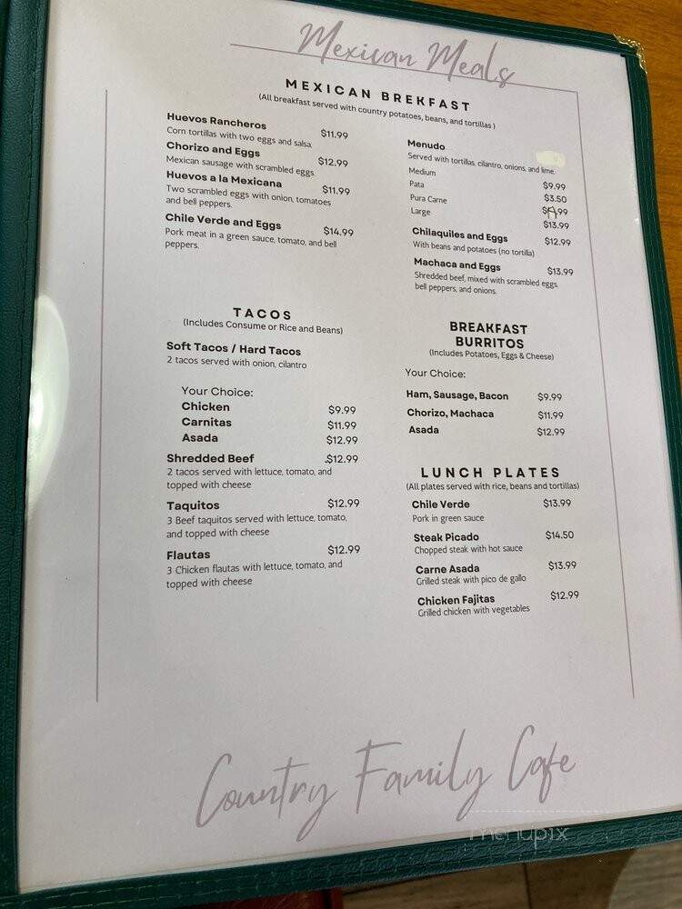 Country Family Cafe - Anaheim, CA