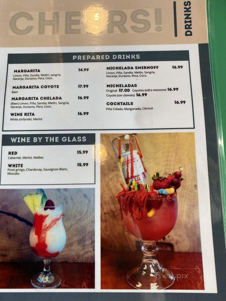 Coyote Cantina & Grill - McAllen, TX menu_pic