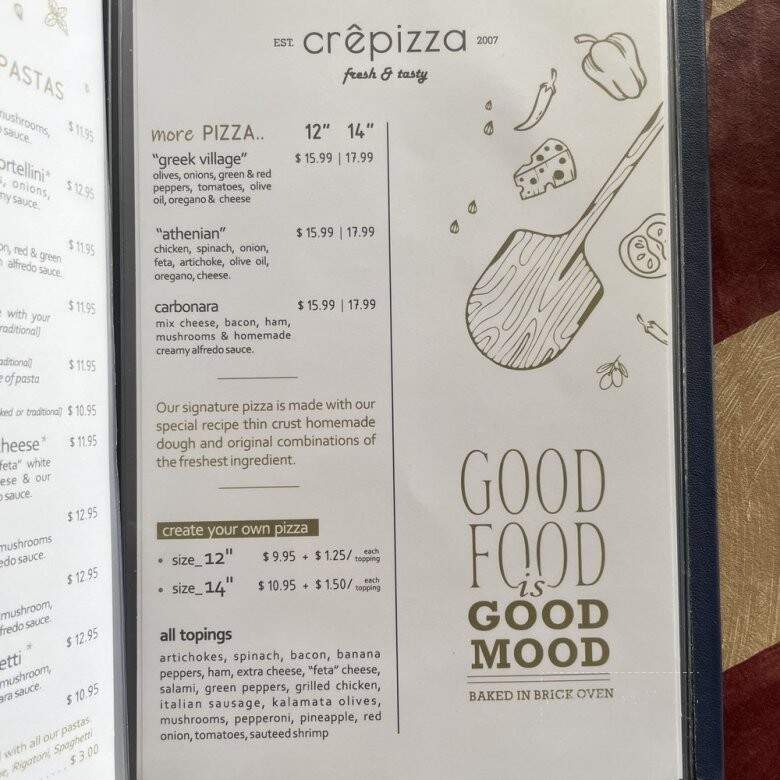 Crepizza - Charleston, WV menu_pic