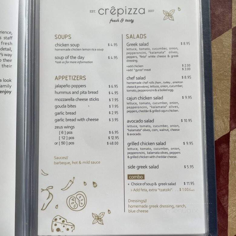 Crepizza - Charleston, WV menu_pic