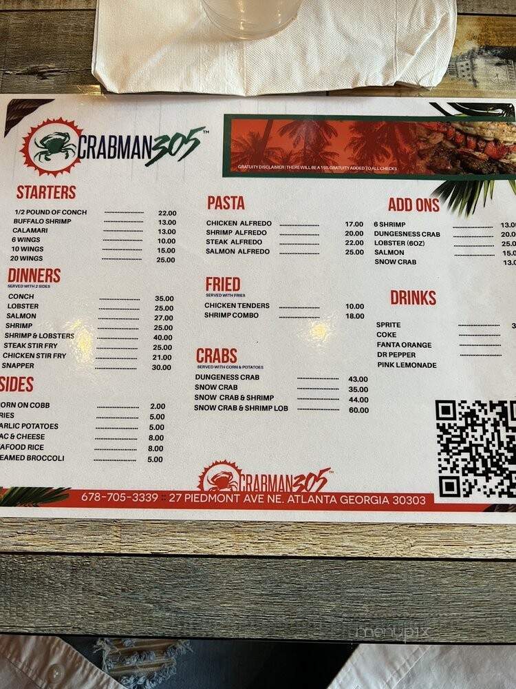 Crabman305 - Atlanta, GA menu_pic