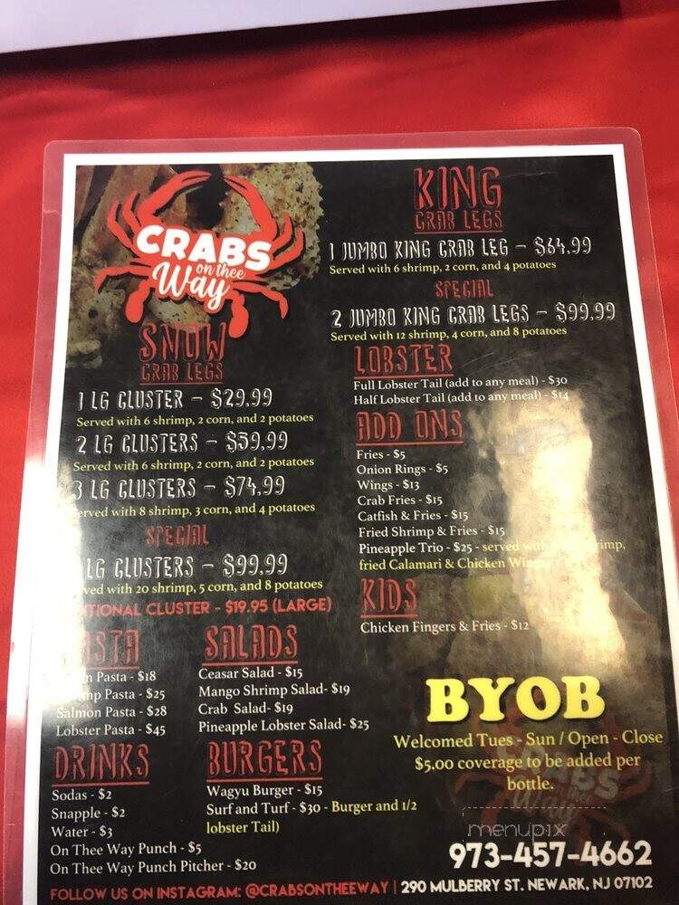 Crabs On Thee Way - Newark, NJ menu_pic