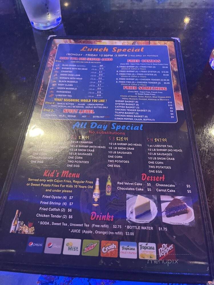 Crackin Crab - Douglasville, GA menu_pic