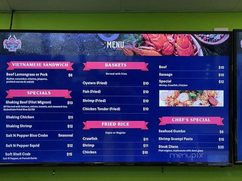 Crawfish Bistro - Missouri City, TX menu_pic