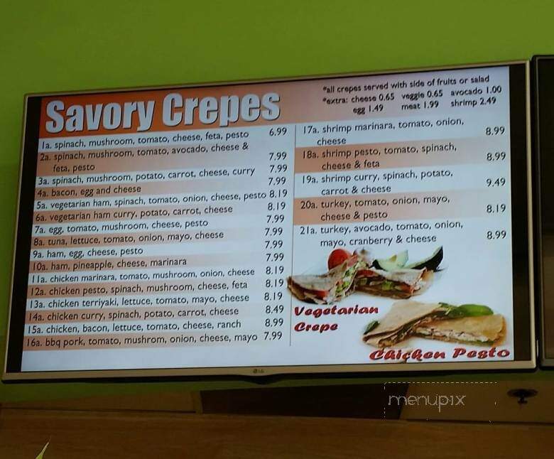 Crepe Bar - Newark, CA menu_pic