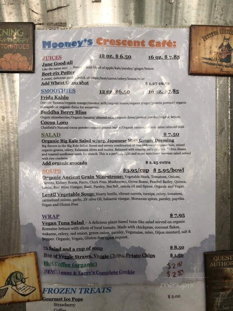Crescent Cafe Juice Bar - Monteagle, TN menu_pic