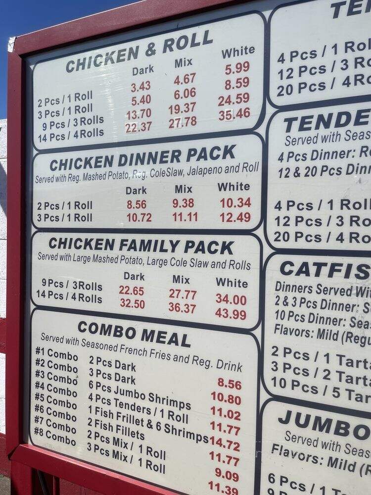 Crispy's Great Chicken - Arlington, TX menu_pic