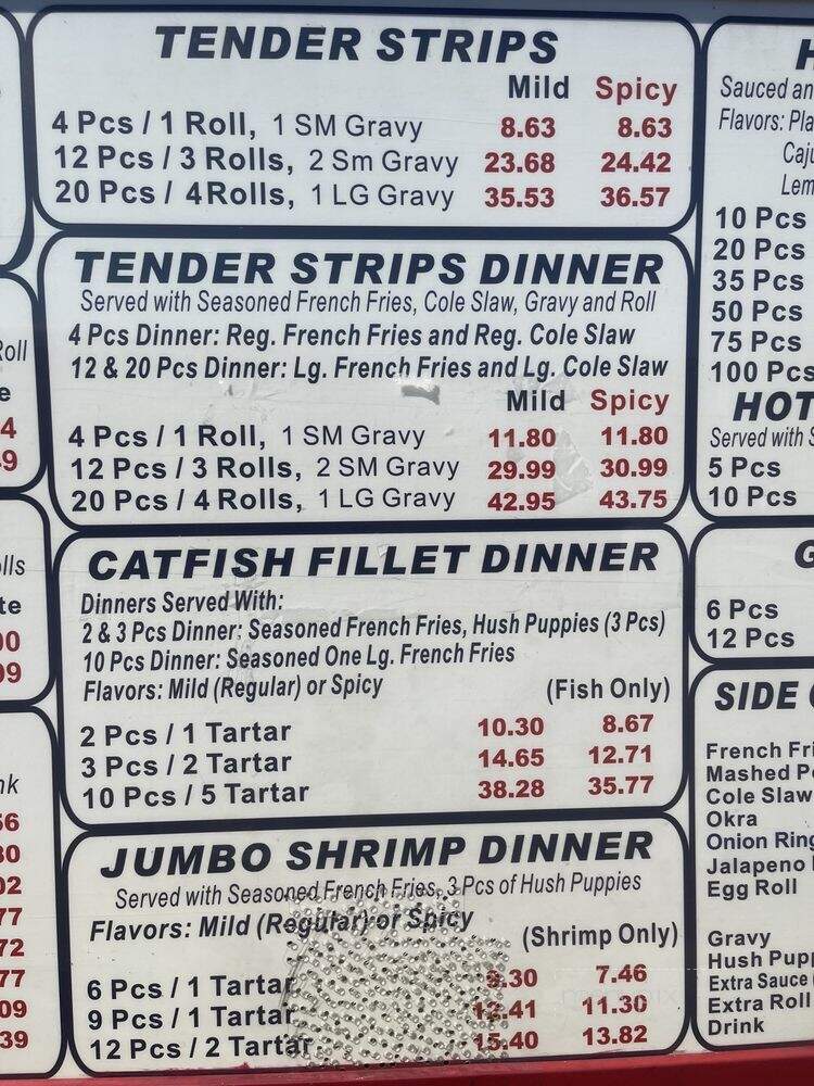 Crispy's Great Chicken - Arlington, TX menu_pic
