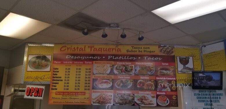 Cristal Taqueria - Plano, TX menu_pic