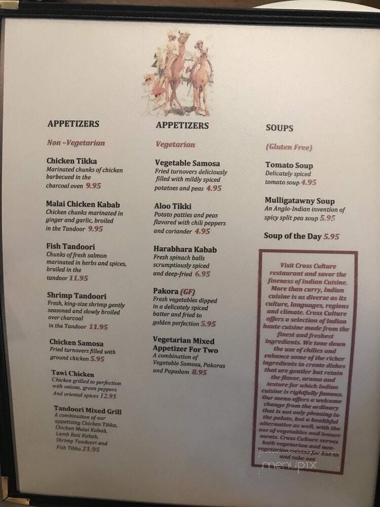 Cross Culture - Newtown, PA menu_pic