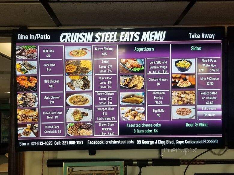 Cruisin Steel Eats - Cape Canaveral, FL menu_pic
