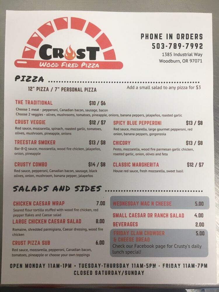 Crust Wood Fired Pizza - Woodburn, OR