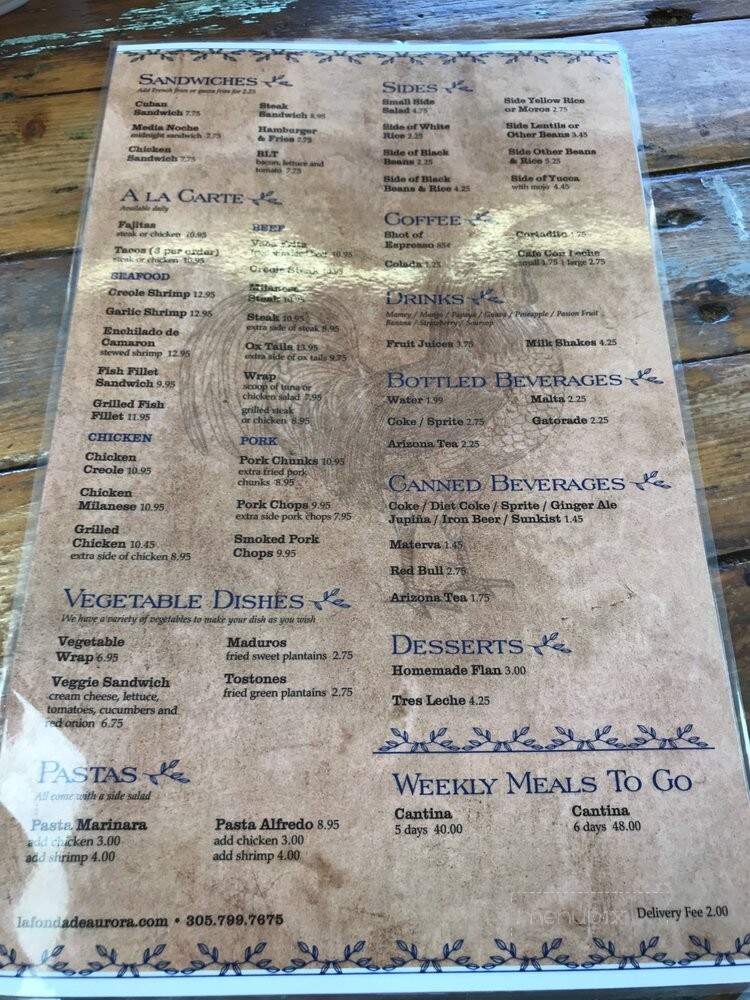 Cuban Food Restaurant - Dania Beach, FL menu_pic