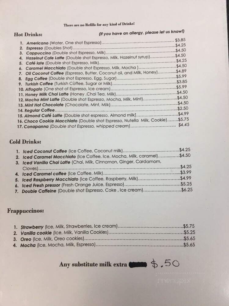 Cup of Love Cafe - Oviedo, FL menu_pic