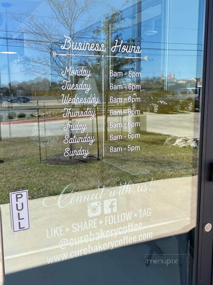 Cure Bakery & Coffee - Austin, TX menu_pic