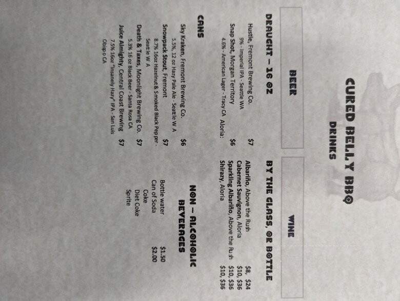 Cured Belly BBQ - Murphys, CA menu_pic