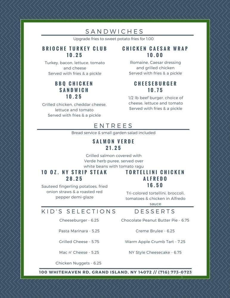 Currents Restaurant - Located in The Holiday Inn Grand Island - Grand Island, NY menu_pic