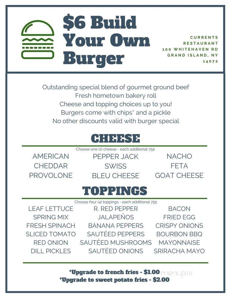 Currents Restaurant - Located in The Holiday Inn Grand Island - Grand Island, NY menu_pic