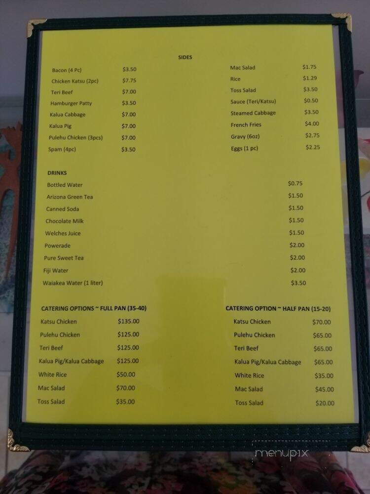 Cuzins Kitchen - Layton, UT menu_pic