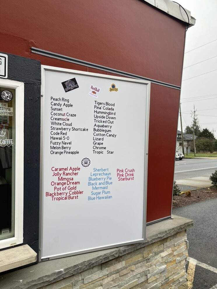 Cuzzins Coastal Coffee - Aberdeen, WA menu_pic