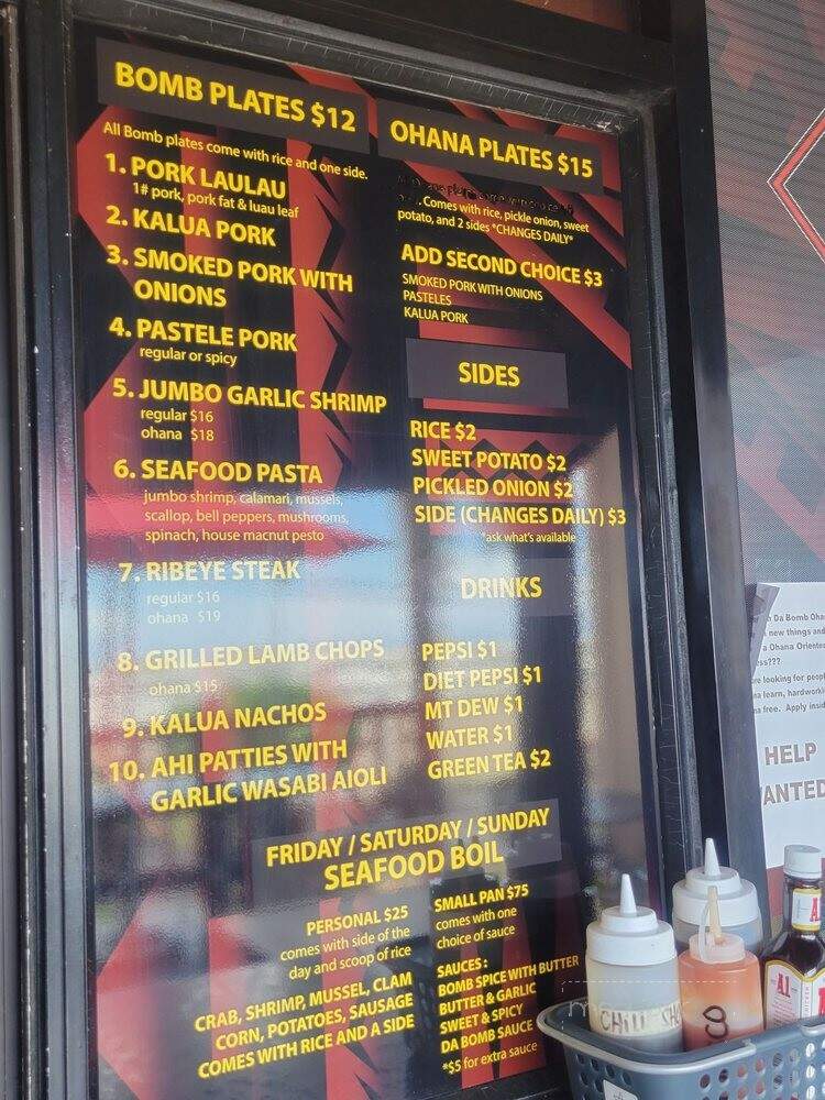 Da Bomb Grindz - Kailua-Kona, HI menu_pic