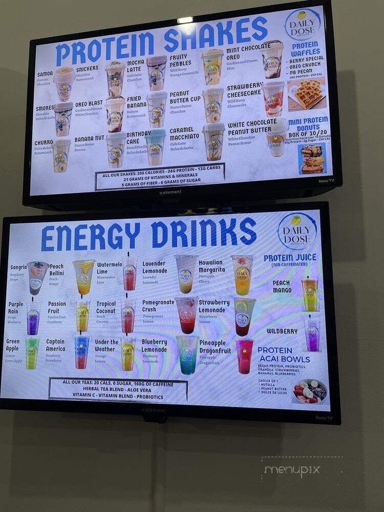 Daily Dose - Montclair, NJ menu_pic