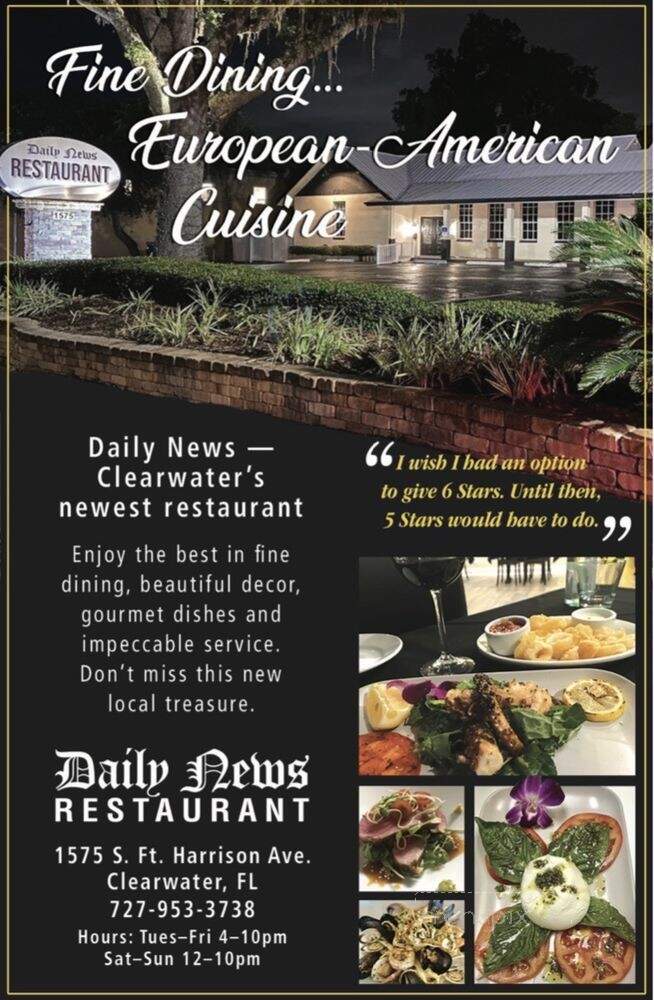 Daily News Restaurant - Clearwater, FL menu_pic