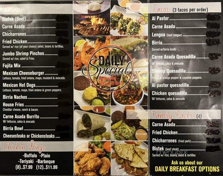 Daily Special Authentic Mexican Grill - Baltimore, MD