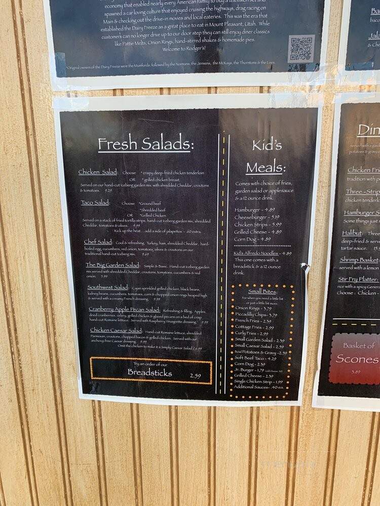 Dairy Freez - Mount Pleasant, UT menu_pic