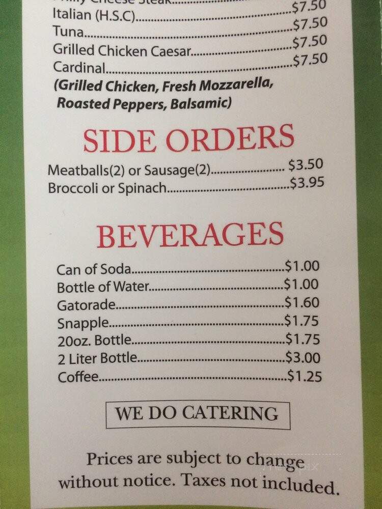 D Amario Pizzeria - Rutherford, NJ menu_pic